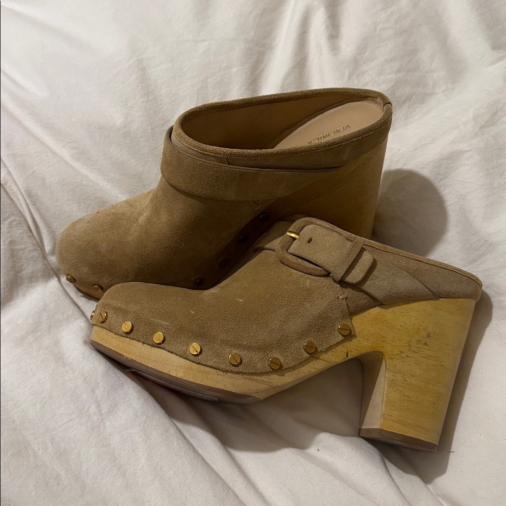 Veronica Beard Suede Clogs - Picture 6 of 9